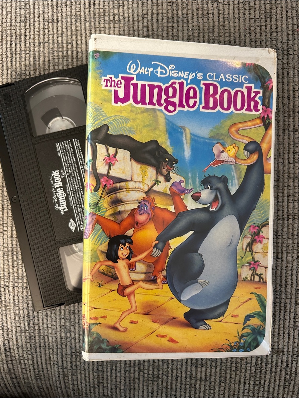 ❌LAST DAY to BUY❌ Walt Disney's The Jungle Book VHS Cassette movie Mowgli